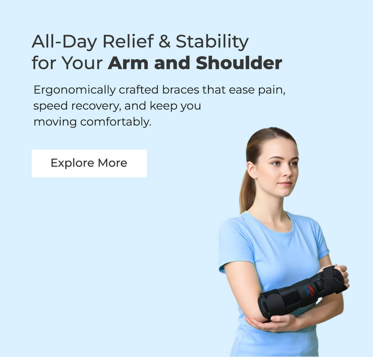 Arm Shoulder Support Banner
