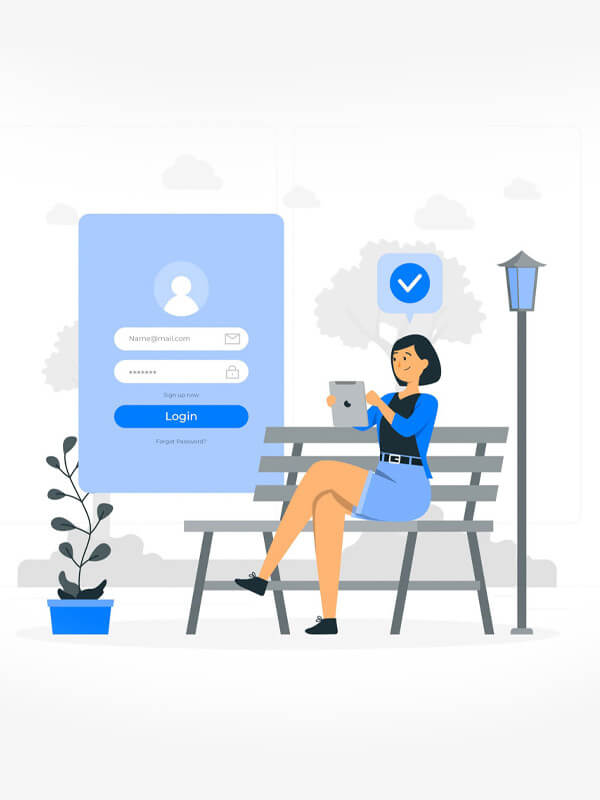 Customer Login page Image